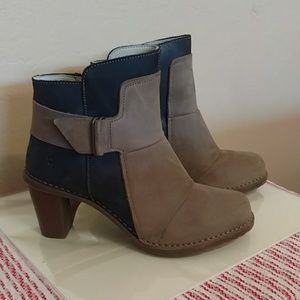 Stylish taupe booties